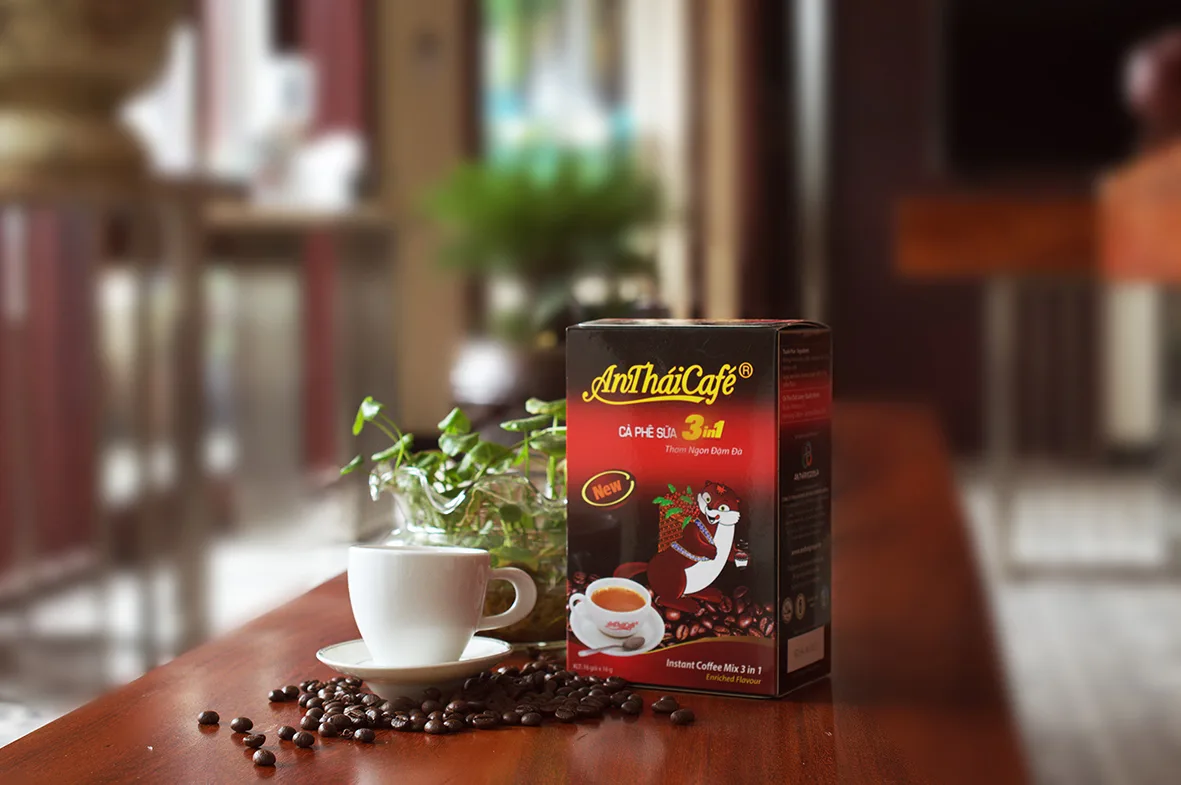 Cà phê sữa 3 in1 AnThaiCafé. Tinh túy giọt cà phê ngon! Cà phê sữa 3 in1 AnThaiCafé. Tinh túy giọt cà phê ngon!
