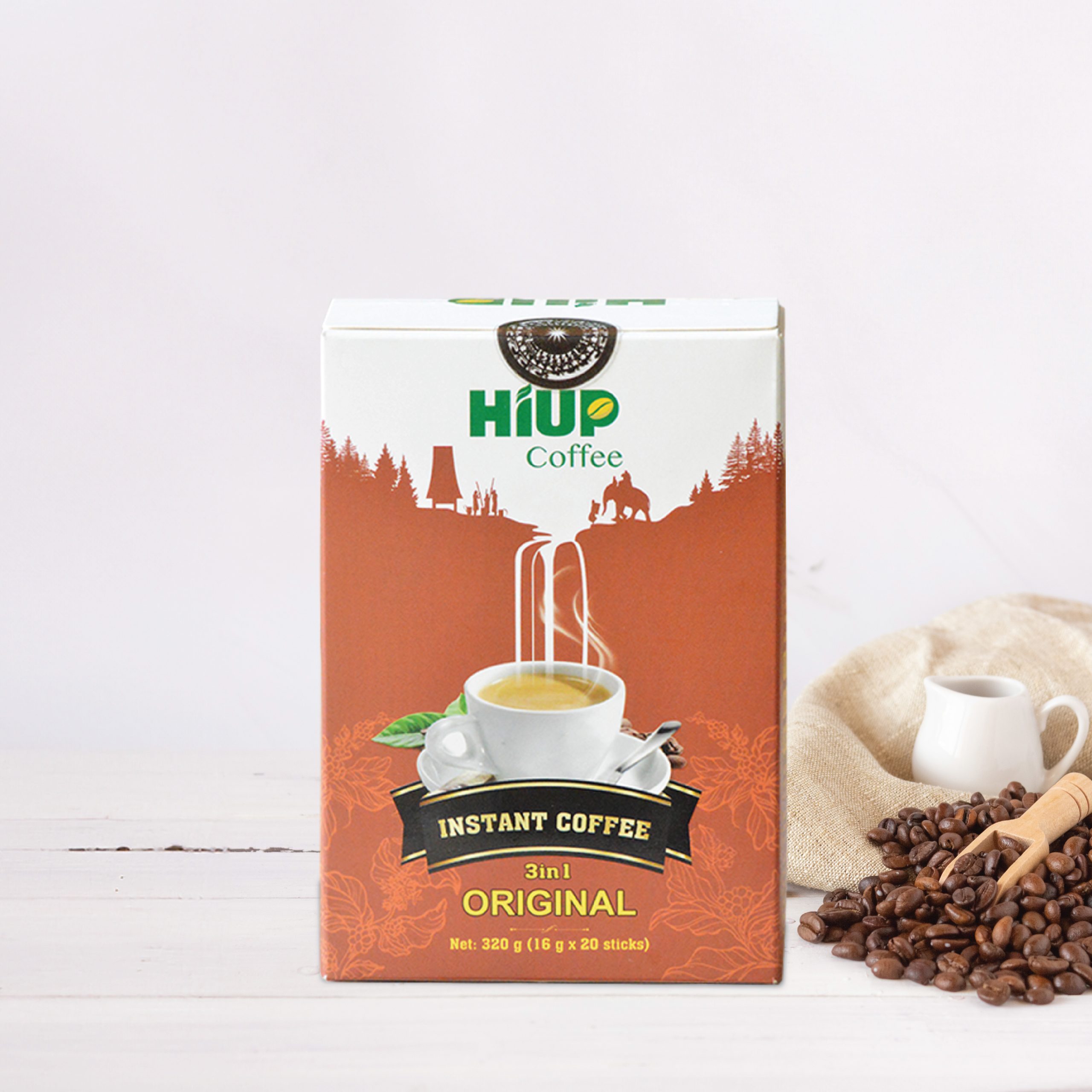 3in1 Original Instant Coffee (20 sticks x 16g) - Hiup Coffee